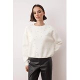 TRENDYOLMILLA ženski duks Twoaw26Sw00090, Ecru-Ecru | Eponuda.com