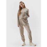 4f Women's jogger sweatpants with the addition of modal - beige Cijene
