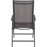 Ambia Garden ZLOŽLJIV VRTNI SEDEŽ aluminij, jeklo antracit, rjava | Shoptok.si