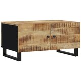 Maison Chic Klubska mizica - kavna mizica - Nizka mizica 80x50x40 cm trden mangov les in inženirski les, (21755096) | Shoptok.si