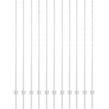 Stup za ogradu 11 pcs Srebrno 150 cm Čelik | shoptok.hr