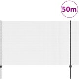 vidaXL varjena žična ograja z 44 U stebrički, Siva 1.5x50 m, Jeklo | Shoptok.si