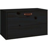  Zidni ormarić crni 60 x 30 x 35 cm od masivne borovine | shoptok.hr