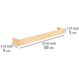 Wenko zidni držač za ručnike od bambusa light, širine 60 cm | shoptok.hr