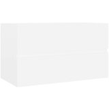 Ormarić Omarica za umivalnik z vgradnim umivalnikom bela iverna plošča | Shoptok.si