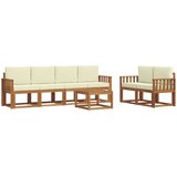  Set vanjskih sofa 7 kom. Prirodna i krem | shoptok.hr