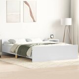  Okvir kreveta s uzglavljem i podnožjem bijeli 140 x 190 cm | shoptok.hr