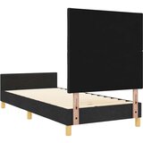 vidaXL okvir kreveta Set od 2 Crna Čvrsto drvo tkanina 90 x 200 cm | shoptok.hr