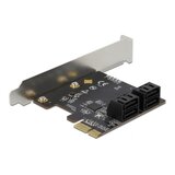 Delock 4 port SATA PCI Express x1 Card - Low Profile Form Factor | shoptok.hr