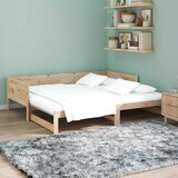  Krevet za povlačenje za dan Prirodna 180 x 200 cm | shoptok.hr