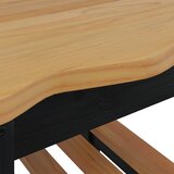  Bocni stol EKAI Crna 50 x 50 x 45,5 cm Masivna borovina | shoptok.hr