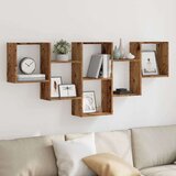 vidaXL Zidna polica Staro drvo 159x18x66 cm Konstruirano drvo | shoptok.hr