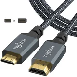 2 m mini hdmi v hdmi kabel – 4K 60 hz, hdmi 2.0 odprta embalaža