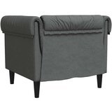  Chesterfield fotelj Temno siva 78,5 x 74,5 x 74,5 cm blago | Shoptok.si