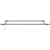 vidaXL Samodejna retraktibilna tenda z LED črna 450x350 cm, Zamenjava akrilne tkanine za okvir 4,5x3,5 m črna | Shoptok.si