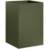  Vrtna saksija Maslinastozelena 50 x 50 x 75 cm Čelična vrata | shoptok.hr