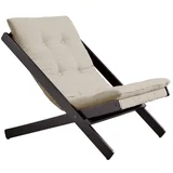 Zložljiv fotelj Boogie Black/Linen Beige