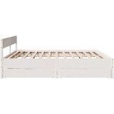 vidaXL okvir kreveta bez madraca bijeli 180x200 cm od masivne borovine | shoptok.hr
