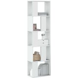 vidaXL Regal za knjige 5 razina bijeli 45x23,5x162,5 cm drveni | shoptok.hr
