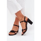 Boto Ladies block heel sandals black Mavira | Shoptok.si