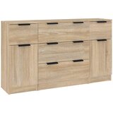  3-dijelna set komoda boja hrasta sonome od konstruiranog drva | shoptok.hr