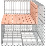  Vrtna klupa s gabionskim dizajnom 122x71x65,5 cm drvo duglazije | shoptok.hr