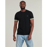 Fred Perry Majice s kratkimi rokavi STRIPED CUFF T-SHIRT Črna | Shoptok.si