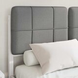  Krevetni okvir s tapiciranim uzglavljem Svijetlo siva Svjetlosiva 205.5 x 125.5 x 84.5 cm | shoptok.hr