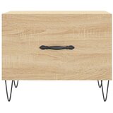  Stolić za kavu boja hrasta 50 x 50 x 40 cm konstruirano drvo | shoptok.hr