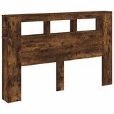  LED uzglavlje boja dimljenog hrasta 160 x 18,5 x 103,5 cm | shoptok.hr
