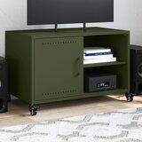 Maison Chic TV omarica - TV enota - Televizijska omarica olivno zelena 68x39x43,5 cm jeklo, (21700313) | Shoptok.si