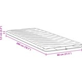  Jastučići za madrace Bijelo 80 x 200 cm Poliester bez ljepila | shoptok.hr