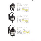  Redo 9648 - Spoljašnja zidna lampa YORK 1xE27/70W/230V IP44 braon | Eponuda.com