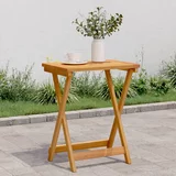 vidaXL Zložljiva vrtna mizica 50x36x60 cm trden akacijev les