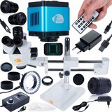 Rosfix Jupiter Pro MSJP-T-SDMS1 Trinokularni Mikroskop – Optika Visoke Kakovosti, Zoom 7x-45x, Kamera 8,29MP | Profesionalni Mikroskop, (5000212291) | Shoptok.si