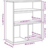 Ormarić za knjige boja drva 60x30x71,5 cm konstruirano drvo | shoptok.hr