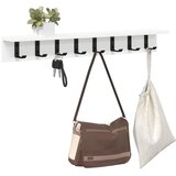  Vješalica za kapute na zidu Zidne Bijelo 80 x 10,5 x 10,5 cm | shoptok.hr