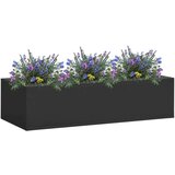 vidaXL uredska posuda za cvijeće antracit 90 x 40 x 23 cm čelična | shoptok.hr