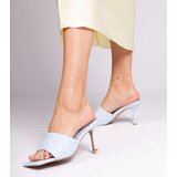 Gemre Blue quilted stiletto mules Penese | shoptok.hr