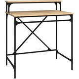  Radni stol boja hrasta 80x50x90 cm konstruirano drvo i željezo | shoptok.hr