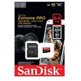 sdxc extreme pro 200MB/s 64GB micro sd sa adapterom