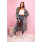 Kesi Włoski Sweater long cardigan dark mint | shoptok.hr