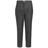 Vila Hlače Trousers Shine 7/8 - Black/silver Črna