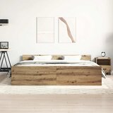  Okvir kreveta bez madraca boja hrasta artisan 180x200 cm | Eponuda.com