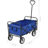  Sklopiva ručna kolica čelična plava | shoptok.hr