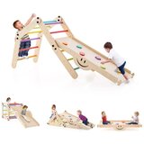  Zložljive lesene plezalne igrače z nastavljivo rampo, Montessori plezalni set - NOVO Cene
