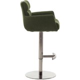 Dieter Knoll BARSKI STOL, barve nerjavečega jekla, olivno zelena | Shoptok.si