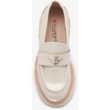 Resti Lacquered women's beige moccasins with decoration Sarix - Footwear | Shoptok.si