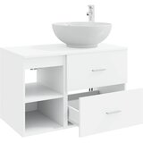  Set namještaja za kupaonicu 2 kom. Bijela Konstruirano drvo 49,5 x 44,5 x 80 cm | Shoptok.si