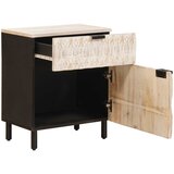  Noćni ormar s ladicama Bijelo 50 x 33 x 60 cm Čvrsto drvo manga | shoptok.hr